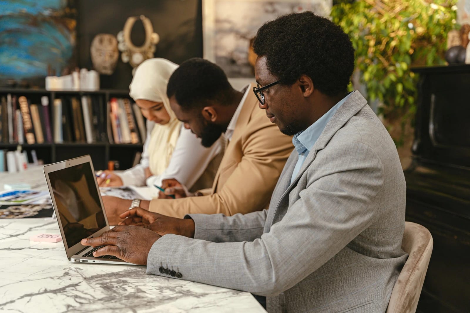 Venture firm team planning an initiative